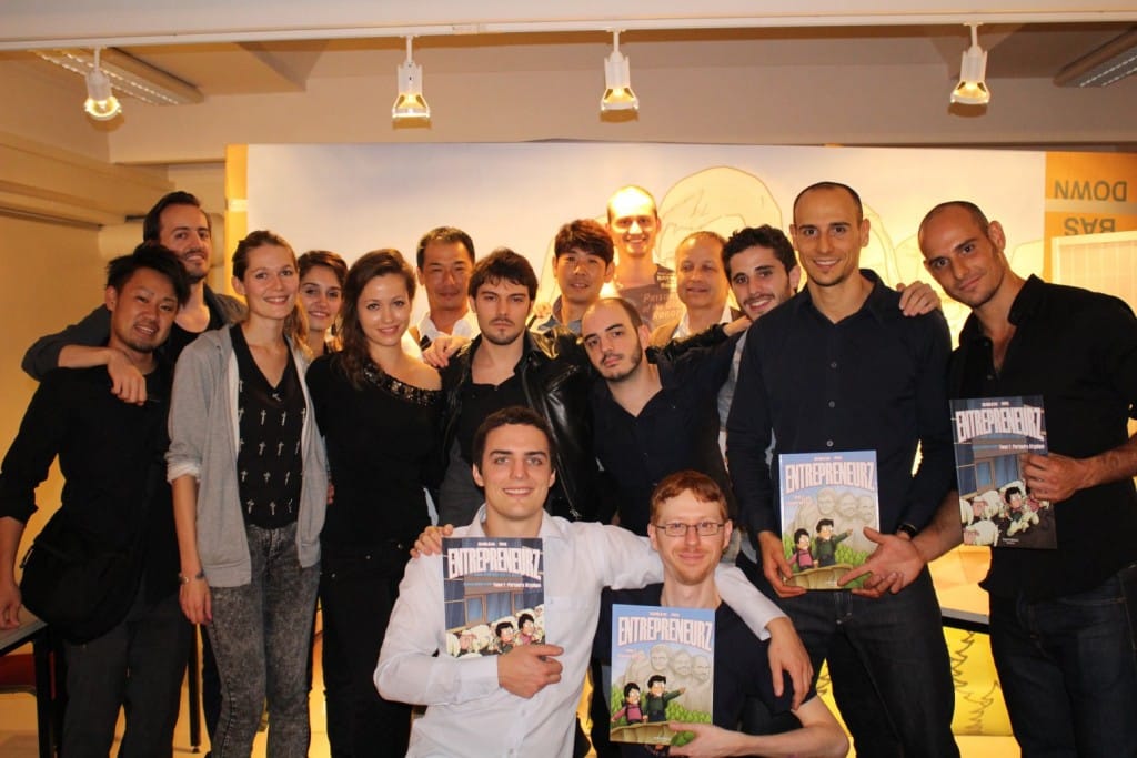 Photo de la soirée de lancement du tome 2 d'Entrepreneurz