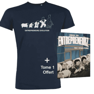 Tshirt officiel EntrepreneurZ Evolution + BD Tome 1 Offert